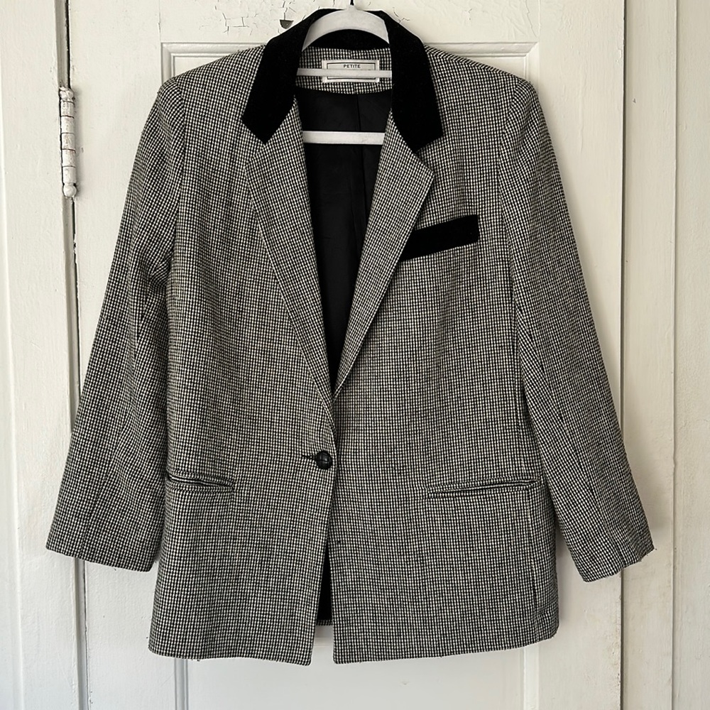 Vintage houndstooth blazer